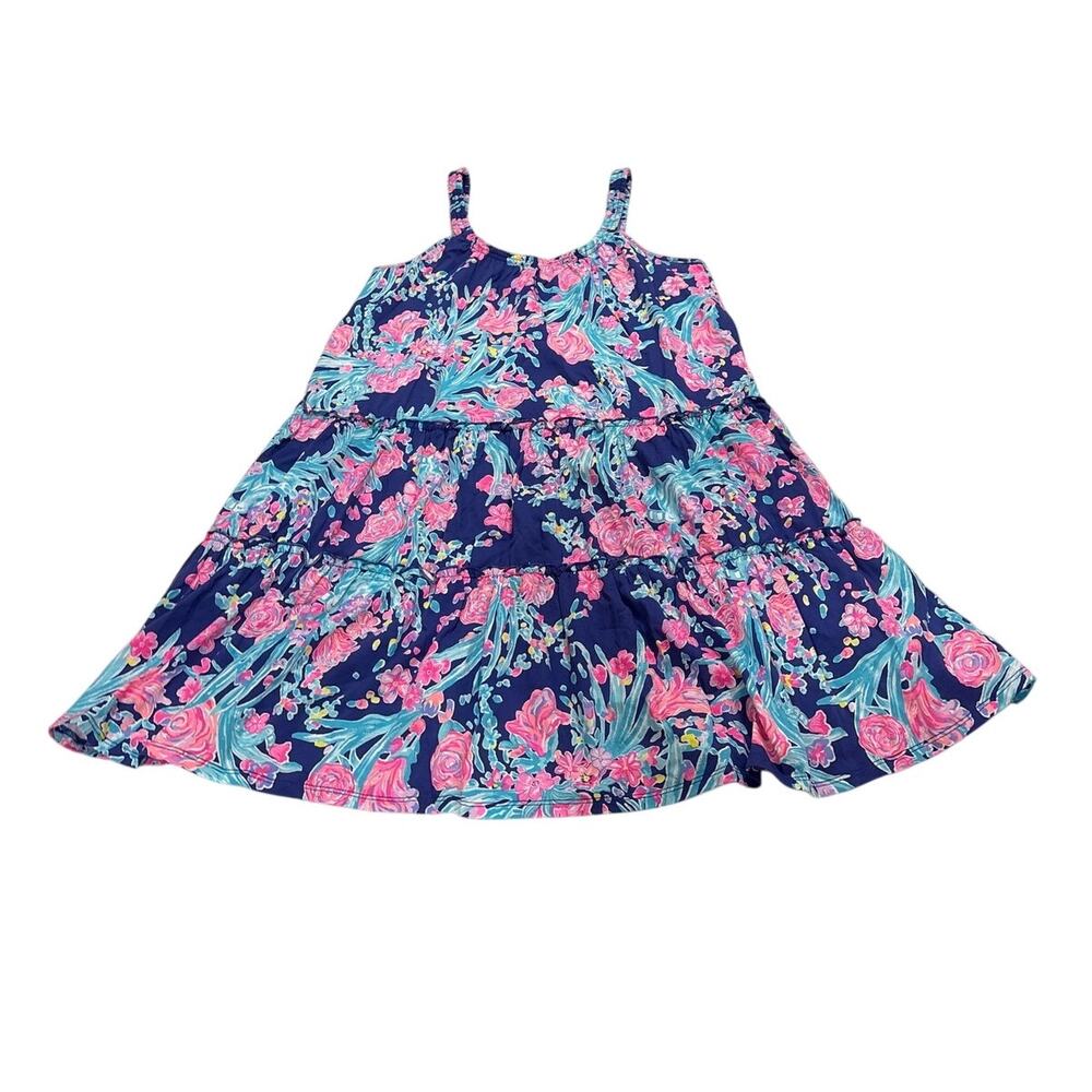 Lilly Pulitzer Womens Small Loro Swing Dress Corsica Blue Toucan Party Flowy
